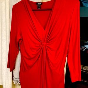 Very soft rich color top for Valentine’s Day